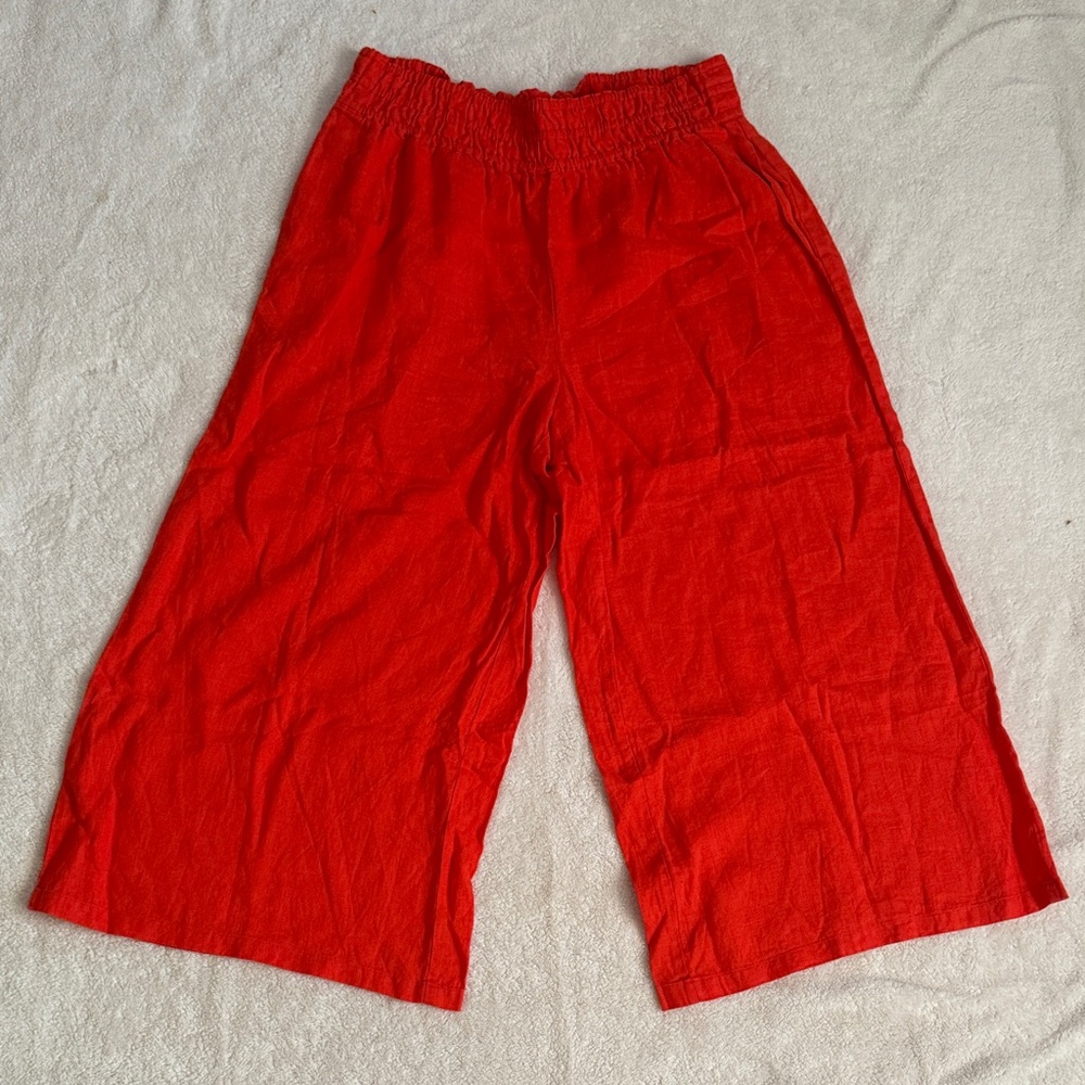 Anthropologie Fiery Orange Pants